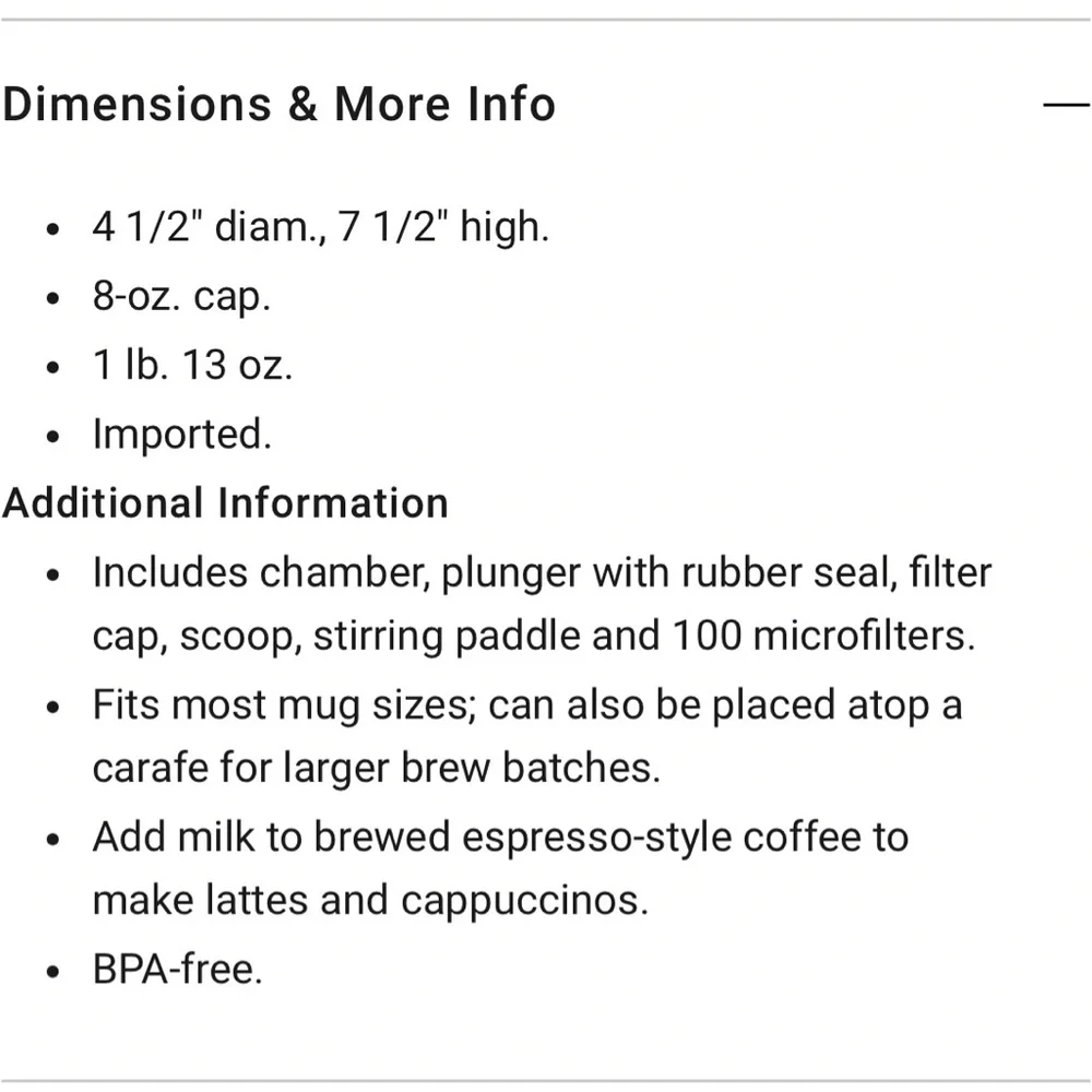 AeroPress Premium Glass Coffee Press - Picture 6 of 7